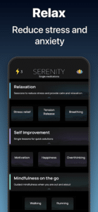 Serenity Premium APK – Relaxe, reduza o estresse e encontre a paz interior 2