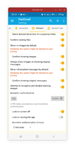 FairEmail, e-mail com foco na privacidade 1.2244 1
