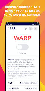 1.1.1.1 WARP Premium APK: Internet rápida, segura e privada 3