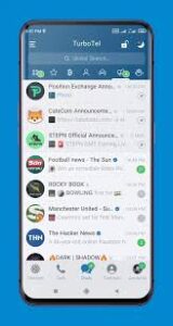 TurboTel Pro APK: mensagens ilimitadas, compartilhamento de arquivos e comunicação segura 3
